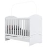 Berço Multifuncional 3 em 1 Minicama Bala de Menta Branco - Adj Decor - 1