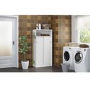 Ver imagem 4 de Armário Multiuso Lavanderia 528 C/ 2 Portas de Correr Branco - Carraro