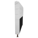 Ver imagem 2 de Cabeceira Estofada Dama Capitonê 160 cm para Cama Box Queen Corano Branco para Quarto - ADJ Decor