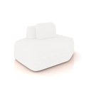 Ver imagem 4 de Sofá 4 Lugares Orgânico com Chaise e 3 Módulos Berlim bouclê Off White K01 - D'Rossi