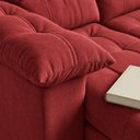 Ver mais imagens de Sofá 3 Lugares Retrátil e Reclinável 2,00m Lyon Velusoft Vermelho Cama Inbox