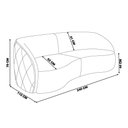 Ver imagem 7 de Sofá Decorativo 240cm c/ Almofadas Redondas Preto