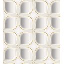 Ver imagem 2 de Papel De Parede Branco Cinza Com Detalhes Amarelo Para Sala e Quarto Com Efeito 3D