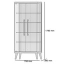 Ver imagem 2 de Cristaleira Ambiente Tifanny Freijó Touch - Imcal