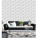 Ver imagem 2 de Papel De Parede Para Sala Quarto Com Efeito 3D Cinza