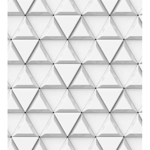 Papel De Parede Para Sala Quarto Com Efeito 3D Cinza