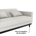 Ver imagem 6 de Sofa Cama 2 Lugares 203 Cm Boucle Natural Corino Preto Milani Store