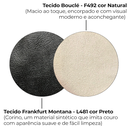 Ver mais imagens de Sofa Cama 2 Lugares 203 Cm Boucle Natural Corino Preto Milani Store