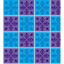 Ver imagem 1 de Papel De Parede Em Forma De Azulejo Azul Roxo Claro Para Sala Quarto