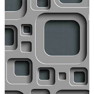 Papel De Parede Para Quarto Sala Com Efeito 3D Preto Cinza