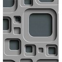 Ver imagem 1 de Papel De Parede Para Quarto Sala Com Efeito 3D Preto Cinza