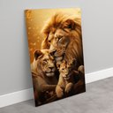 Ver imagem 7 de Quadro Decorativo Família Leão Leoa e Filhote Sala Quarto Casa Escritório