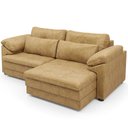 Ver mais imagens de Sofá Retrátil para Sala de Estar 3 Lugares 250cm Riza S03 Couro Soft Bege - Lyam Decor