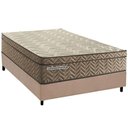 Ver imagem 1 de Cama Box Casal: Colchão Molas Masterpocket Ensacadas Paropas Safira Uniface + Base Crc Suede Clean