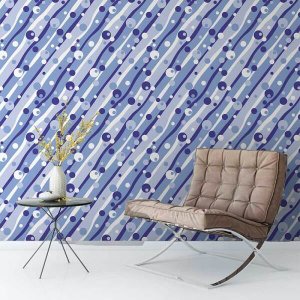 Papel De Parede Infantil Para Quarto Sala Em Tons De Azul