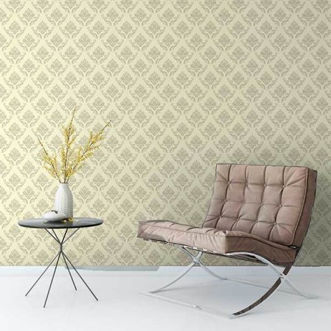 Papel De Parede Em Tons De Bege Elegante Para Quarto Sala
