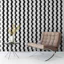 Ver imagem 2 de Papel De Parede Para Quarto Sala Com Efeito Curva Branco Preto