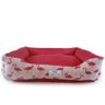 Cama Pet Para Cachorro Raças Médias Flamingo Rosa - 1