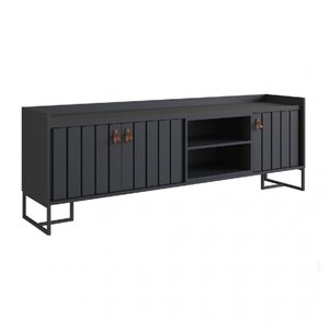 Rack para Tv Trendy 160cm Preto Metta Mobili