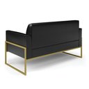 Ver imagem 5 de Sofá Namoradeira Base Industrial Alta Dourado Marisa Corano D03 - D’RossiPreto