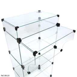 Balcão Caixa Modulado em Vidro - 0,50 x 1,10 x 0,30 - 2