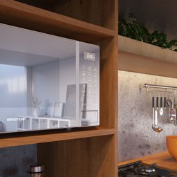 Micro-ondas Brastemp 32L Cor Cinza Espelhado com Menu Gourmet - Bms46Ar 220V - 9