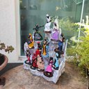 Ver mais imagens de Altar Congá com 12 Orixás de 10 Cm Umbanda Branco e Prata