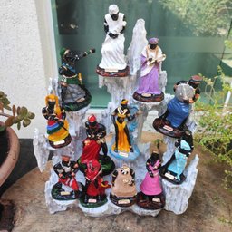Altar Congá com 12 Orixás de 10 Cm Umbanda Branco e Prata - 9