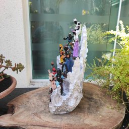Altar Congá com 12 Orixás de 10 Cm Umbanda Branco e Prata - 7