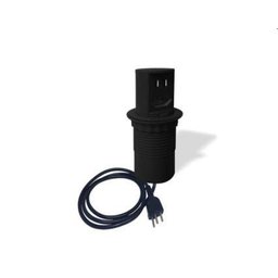 Mini Totem Manual Pop, 1 Tomada Nbr 10a + 2 Usb - Preto - 1