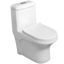 Ver imagem 1 de Vaso Sanitário Monobloco Cianita PB2220 Redondo de Piso Dual Flush Branco Pettra