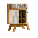 Ver imagem 3 de Cristaleira Marina com Espelho e Luminária de Led Nas Prateleiras Cinamomo Off White Madetec