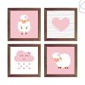 Quadro Infantil Quarto De Menina Ovelhinha Branca - 3
