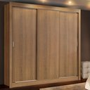 Ver imagem 1 de Guarda-Roupa Casal Madesa Lyon 3 Portas de Correr 2 Gavetas Rustic Cor:Rustic