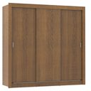 Ver imagem 2 de Guarda-Roupa Casal Madesa Lyon 3 Portas de Correr 2 Gavetas Rustic Cor:Rustic
