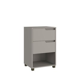 Quarto Casal Completo com Guarda-roupa Newton 6 Portas, 1 Cômoda e 2 Mesas de Cabeceira - 7