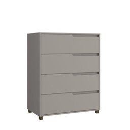 Quarto Casal Completo com Guarda-roupa Newton 6 Portas, 1 Cômoda e 2 Mesas de Cabeceira - 4