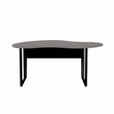 Ver imagem 4 de Mesa para Escritório Mesa Orgânica Linear sem Gavetas 173cm Cinza Sagrado com Preto F5 Office