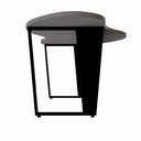 Ver imagem 3 de Mesa para Escritório Mesa Orgânica Linear sem Gavetas 173cm Cinza Sagrado com Preto F5 Office