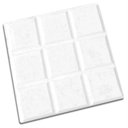 Ver imagem 1 de Piso 9 Dados Branco 20x20cm Amarrado com 20 Peças 0,80m² - Artesanal Piso 20x20 9dados Branco Am20pc