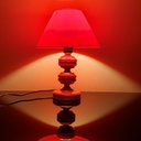Ver imagem 3 de Abajur Moderno Decoração Quarto Sala Luminária Pithy Red Vermelho
