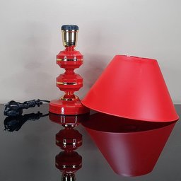 Abajur Moderno Decoração Quarto Sala Luminária Pithy Red Vermelho - 2