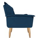 Ver imagem 4 de Poltrona Opala para Amamentação Decorativa Tecido Suede Para, Quarto,sala de Estar, Recepção Pés Pal