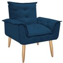Ver imagem 1 de Poltrona Opala para Amamentação Decorativa Tecido Suede Para, Quarto,sala de Estar, Recepção Pés Pal