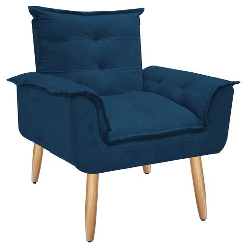 Poltrona Opala para Amamentação Decorativa Tecido Suede Para, Quarto,sala de Estar, Recepção Pés Pal