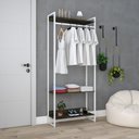 Ver imagem 2 de Estante Closet c/03 Prateleiras Dynamica 80 cm Est.Branca