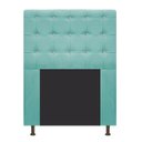 Ver imagem 1 de Cabeceira Estofada Dama 90 cm Solteiro Com Strass Suede Azul Tiffany - ADJ Decor