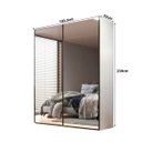 Ver imagem 4 de Guarda Roupa Veneto 183x230cm em Mdf 2 Portas Espelhadas Branco 1001