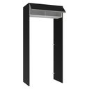 Ver imagem 7 de Porta-Geladeira 103 cm 1 Porta Basculante Preto/Branco/Preto Glamy Madesa Preto/Branco/Preto