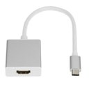 Ver imagem 1 de Adaptador Conversor Usb C 3.1 Type C Macho para Hdmi Femea Prata